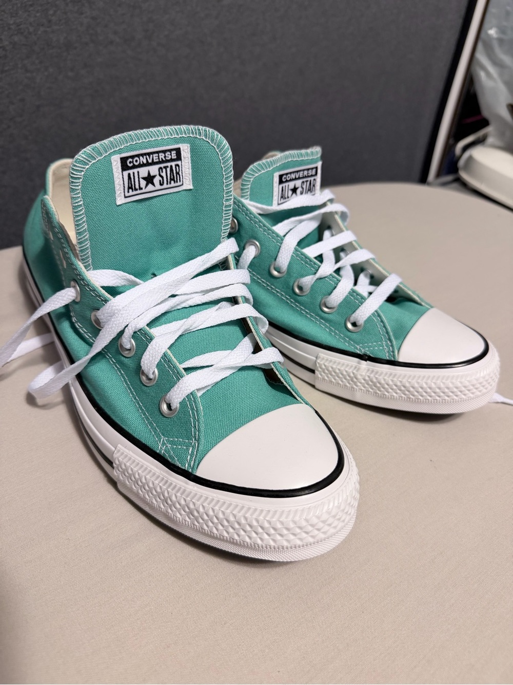 Converse Low Top Sneakers in Aqua Green
